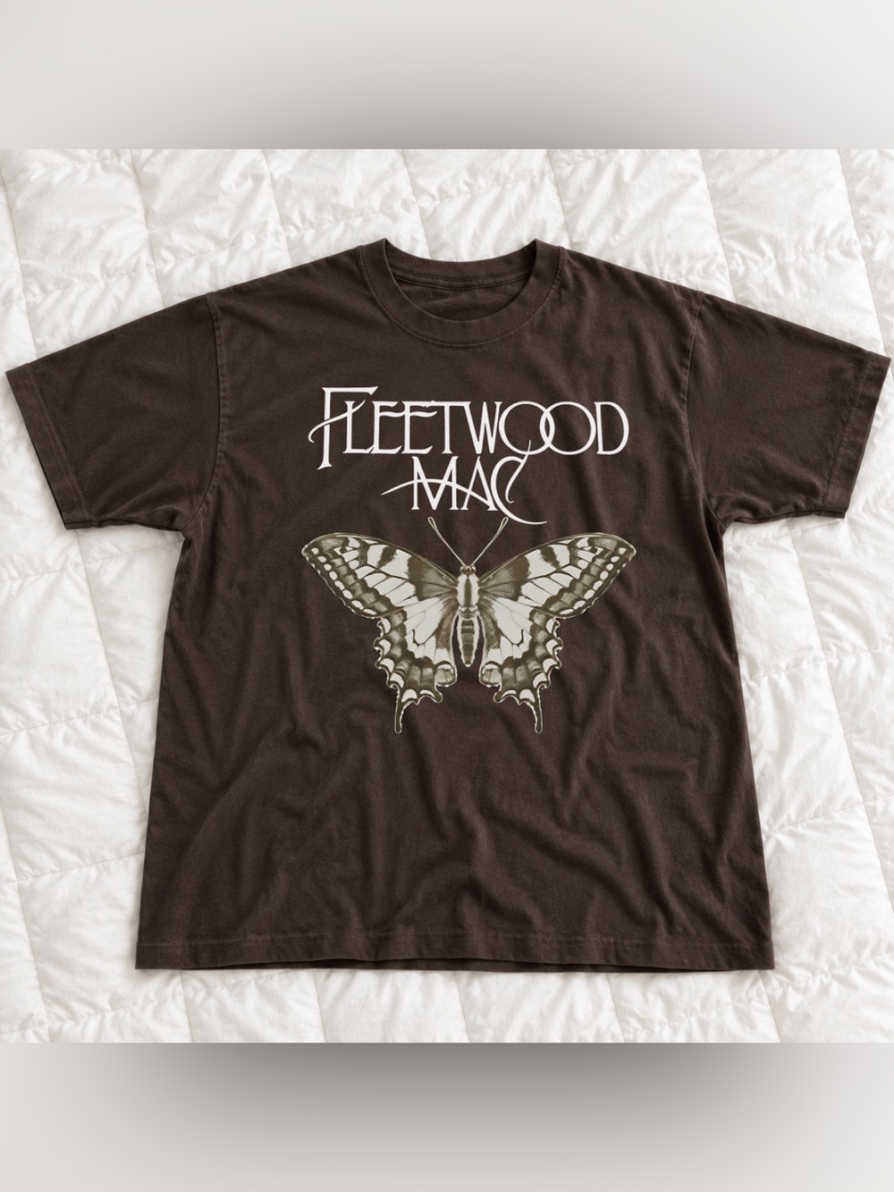 Dark Choco Fleetwood Mac Butterfly Graphic Tee